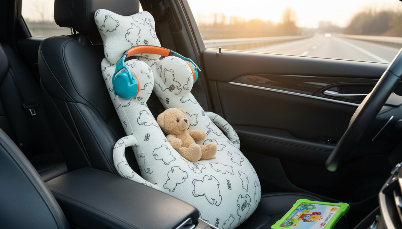 Cute Animal Neck Pillow for Car Trips (VW, Nissan, Kia)