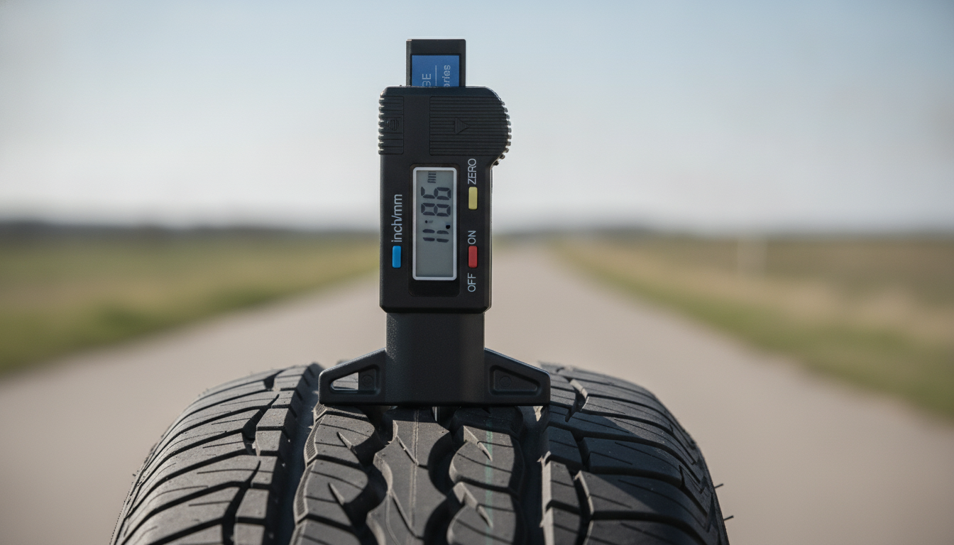 Digital Tread Depth Gauge: Track Tire Wear Accurately