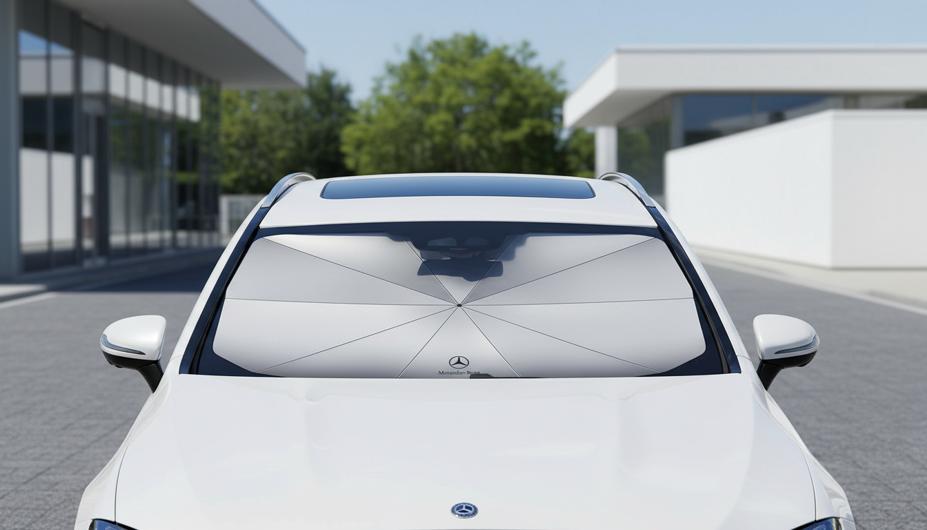 Mercedes Windshield Sun Shade Umbrella: Quick Cooldown